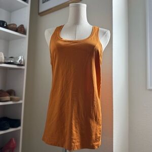Lululemon Athletica Swiftly Brown Gold Women's Sport Tank Top Size 8